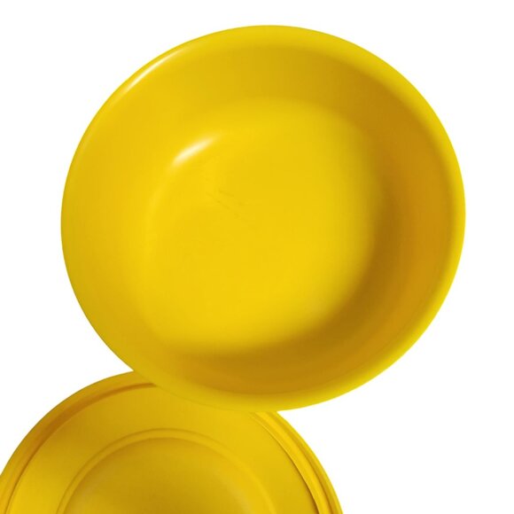 Vintage Thermo-Serv Yellow Plastic Bowl With Lid 6 Cup Capacity - Picture 5 of 5